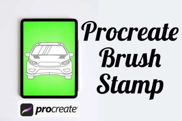 Car 19 Outline Procreate Brush Stamp