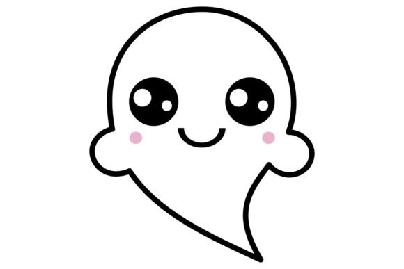Ghost Emoji 5 Procreate Brush Stamp: Cute & Quick