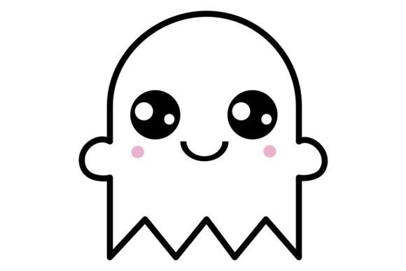 Ghost Emoji 8 Procreate Brush Stamp