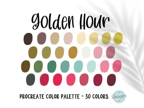 Golden Hour Procreate Color Palette Guide