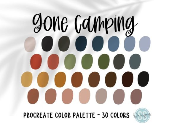 Gone Camping Procreate Color Palette