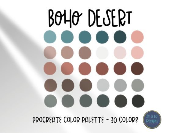 Mastering the Boho Desert Procreate Color Palette for Digital Artistry