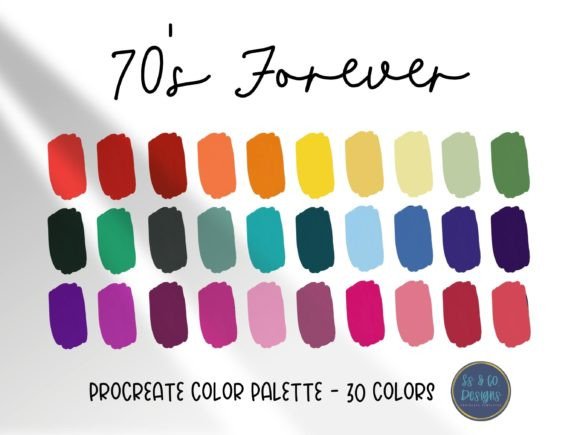 Strategic Color Selection: Leveraging the 70s Forever Procreate Color Palette for Intentional Design