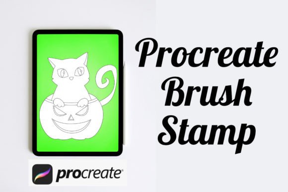 Streamlining Halloween Illustrations with the Cat in a Pumpkin Procreate Brush Stamp