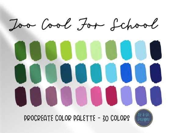 Too Cool for School Color Palette Guide
