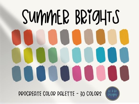 Unlocking Creative Flow with the Summer Brights Procreate Color Palette